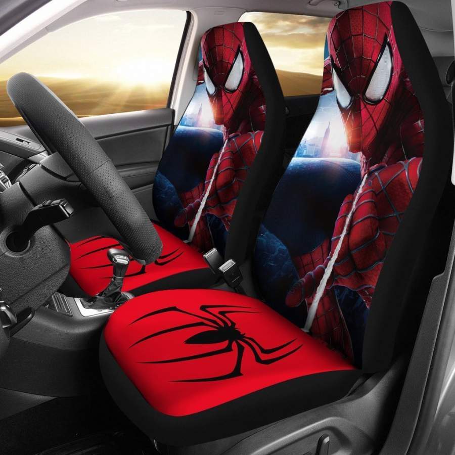 Spider Man Sprayed Silk Car Seat Covers