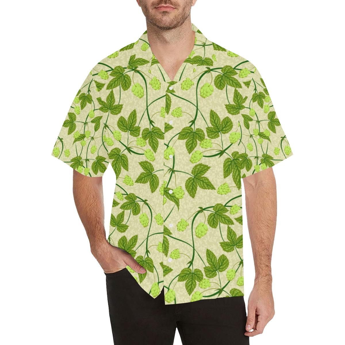 Hop Theme Pattern Men’S All Over Print Hawaiian Shirt – Fashion Store