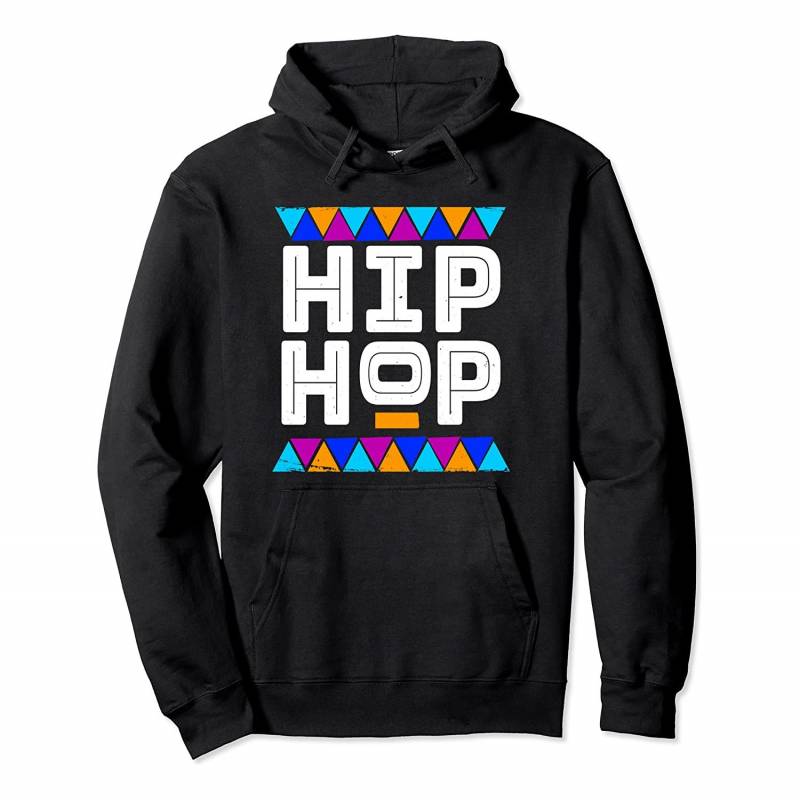 80s – 90s Hip Hop tribal print inspired distressed Pullover Hoodie