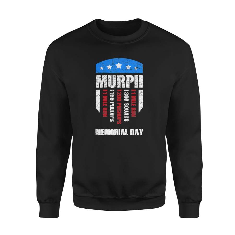 Wod Workout Cross Fitness Memorial Day Murph Wod Recovery T-Shirt – Standard Fleece Sweatshirt