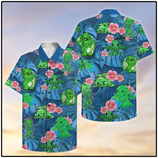 Cthulhu Tropical Aloha Hawaii Shirts For Men Women Ha71338