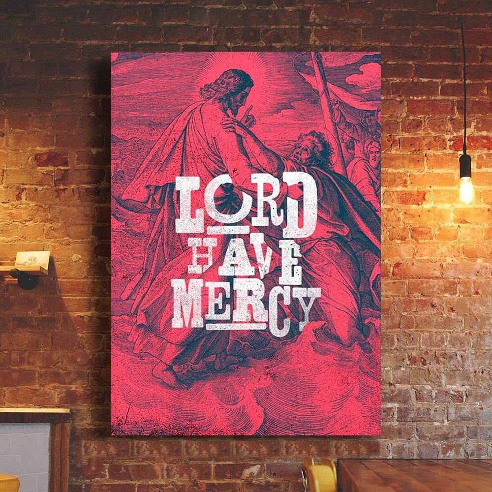 Lord Have Mercy Jesus Poster Print Christian Easter Jesus Christ Poster Wall For Living Room