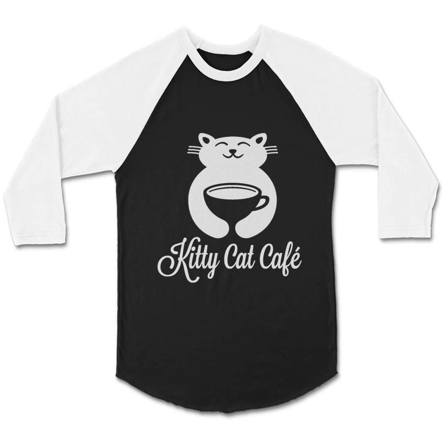 Unique Coffee Lover Gift For Coworker Funny Animal Office Cubicle Art Unisex 3/4 Sleeve Baseball Tee T-Shirt