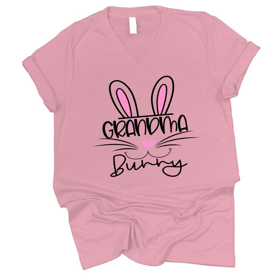 Apayprint – Grandma, NaNa, MiMi, Gigi Life – Bunny, Grandkid’s Name | Personalized T-Shirt, S – 5XL, White Grey Pink Blue Black