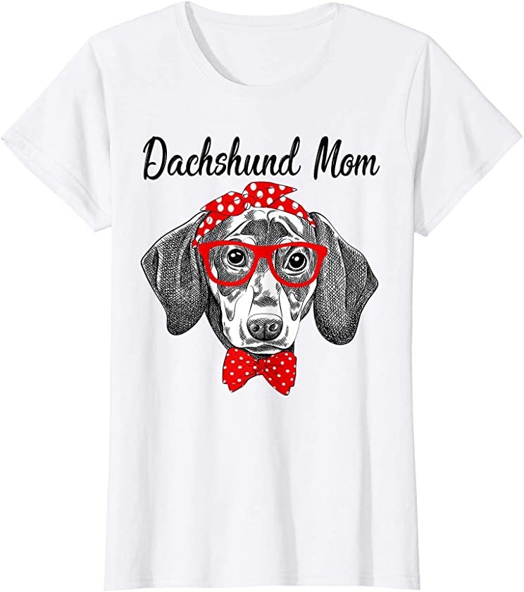 Womens Dachshund Mom – Best Dog Puppy Pet Paw Mother’s Day Gift T-Shirt