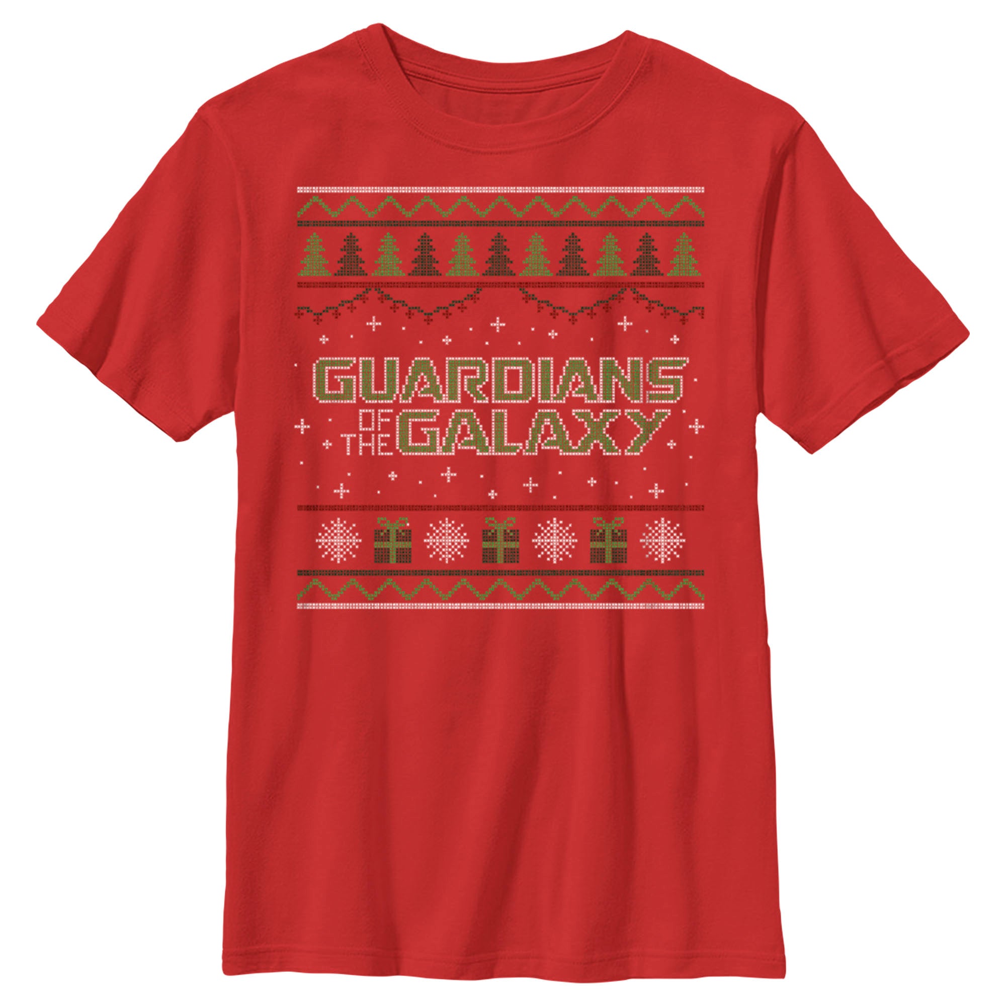 Boy’S Guardians Of The Galaxy Holiday Special Christmas Sweater Print T-Shirt