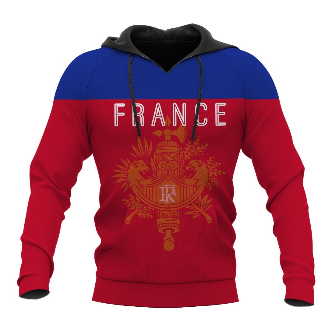 Tahiti Flag France Red With Pattern All Over Print