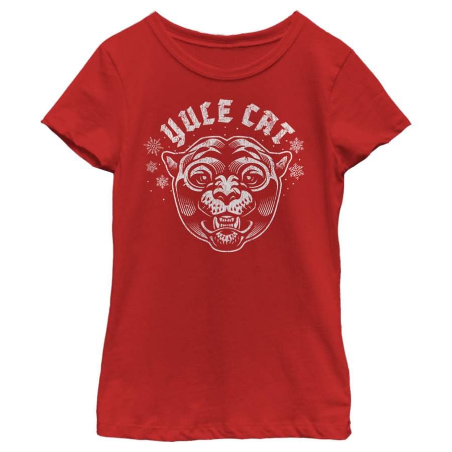 Christmas Chronicles 2 Girl’s Jola the Yule Cat  T Shirt