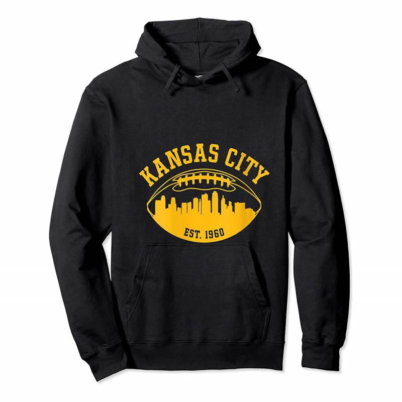 Womens Vintage KC Kansas City-Football Skyline Missouri Retro Gift Pullover Hoodie, T Shirt, Sweatshirt