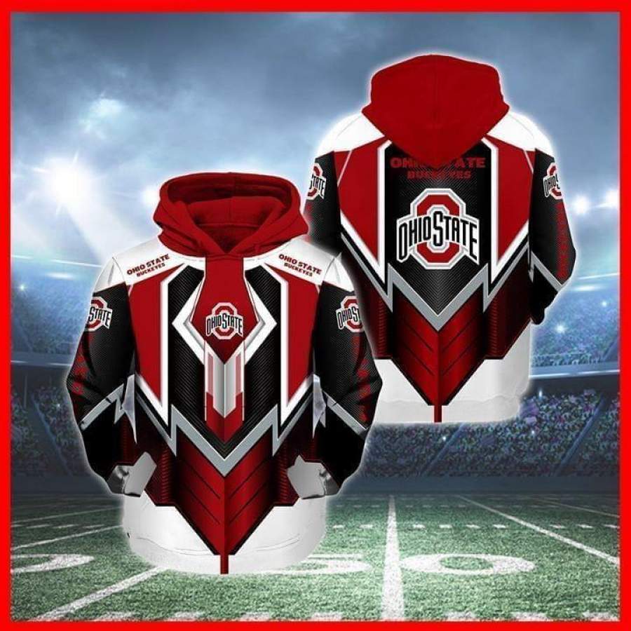 Ohio State Buckeyes Hoodie 3D Style4094 All Over Printed