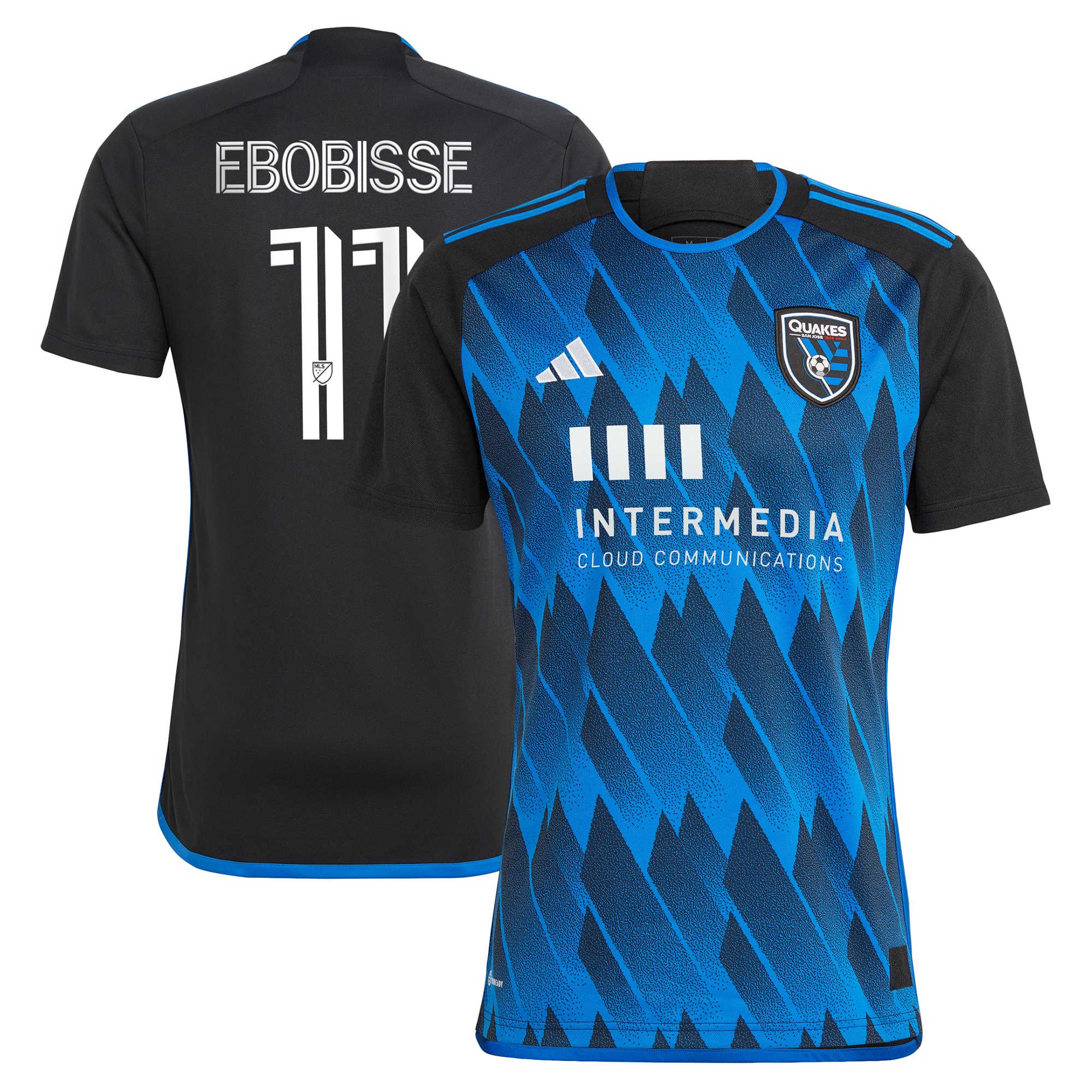 Jeremy Ebobisse San Jose Earthquakes 2023 Active Fault Jersey Replica Jersey – Blue