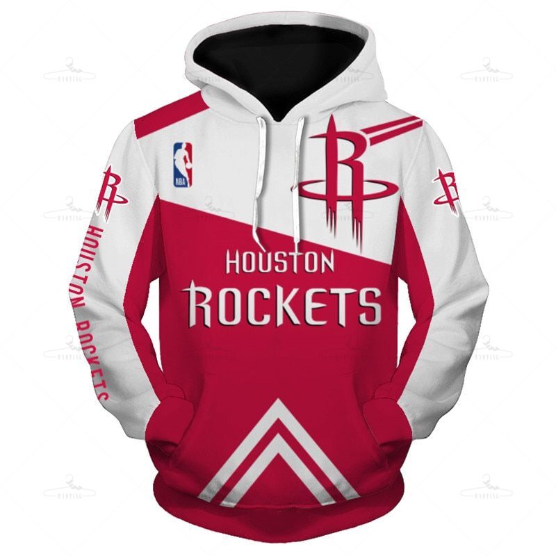 Houston Rockets Hoodie 3D  Basketball Sweatshirt S