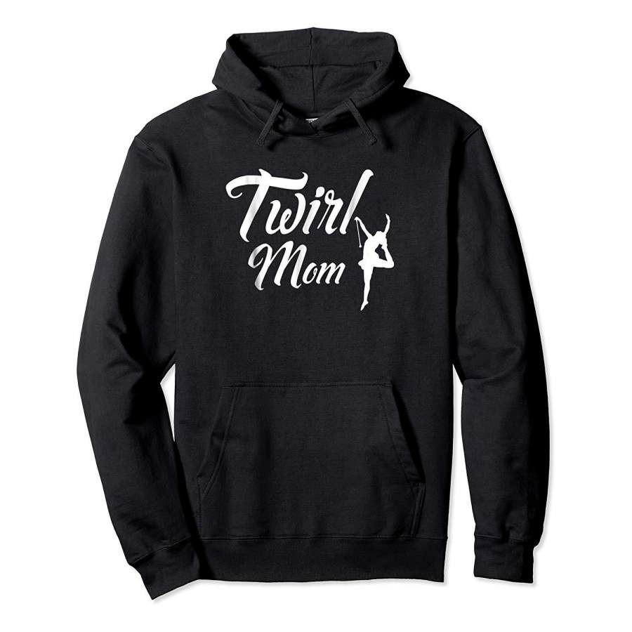 Twirl Mom Proud Parent Gymnastics Mom Hoodie Premium T-Shirt