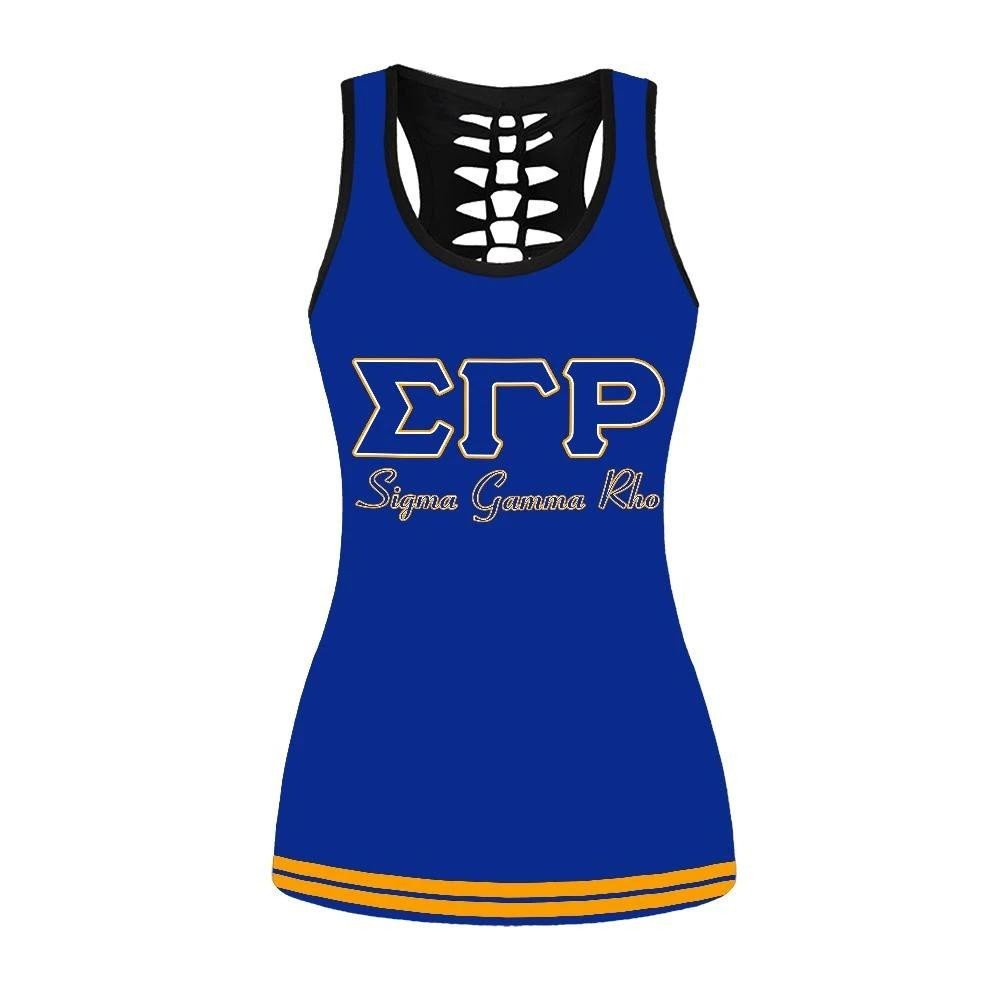 Sorority Tank Top – Rhoyalty Sigma Gamma Rho Sor Hollow Tank Top