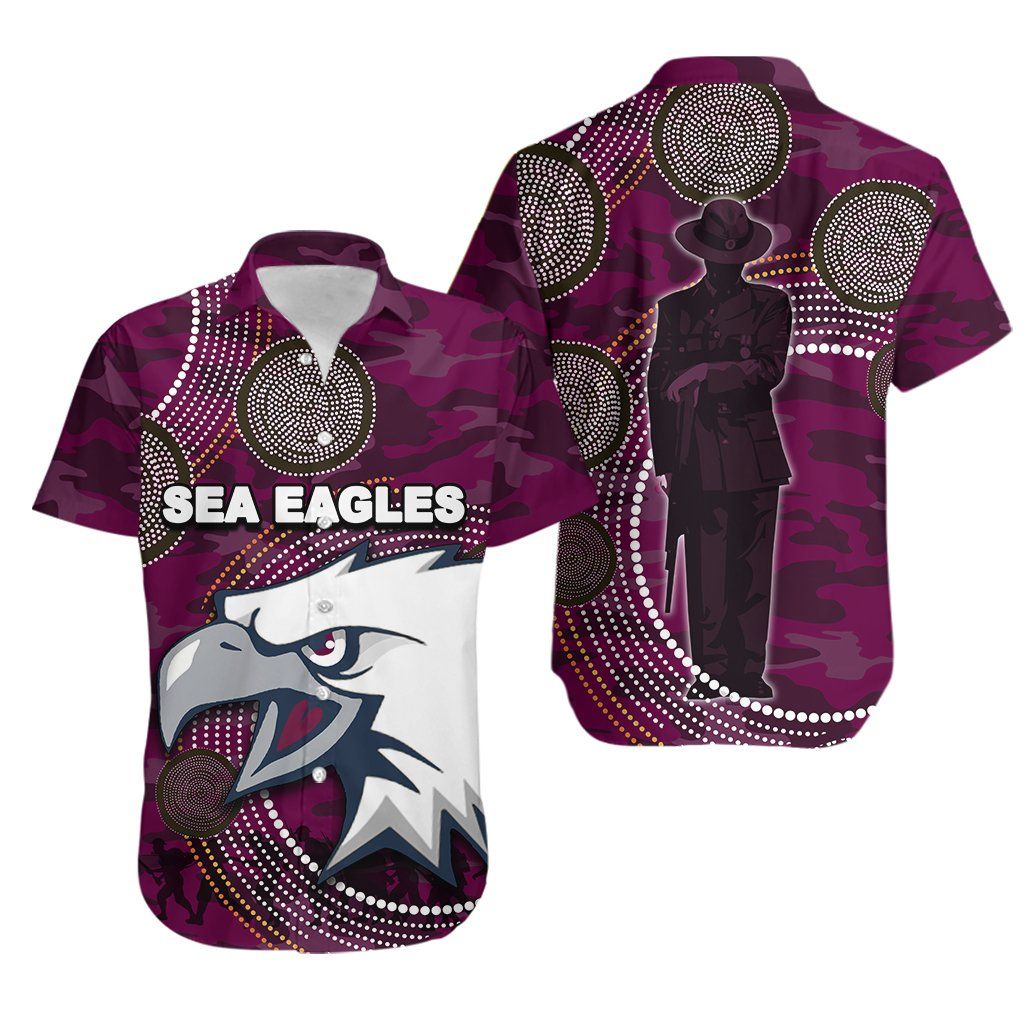 Sea Eagles Hawaii Shirt Anzac Day Army Patterns Ha51725