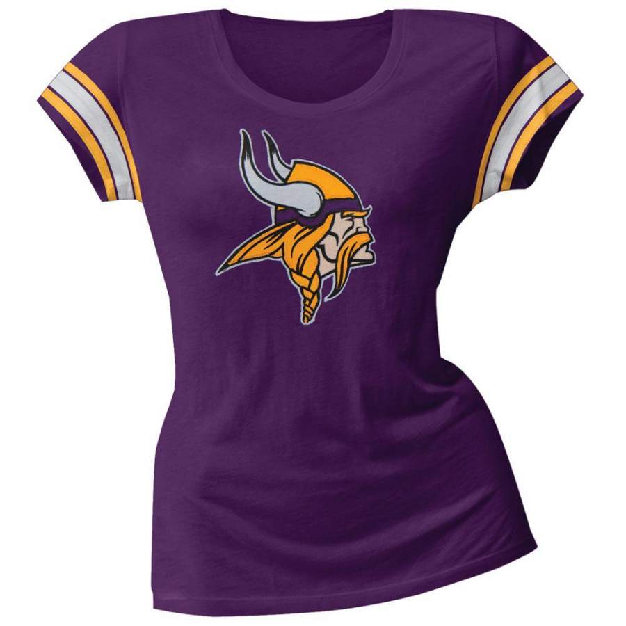 Minnesota Vikings – Off Campus Juniors Premium Scoop T-Shirt