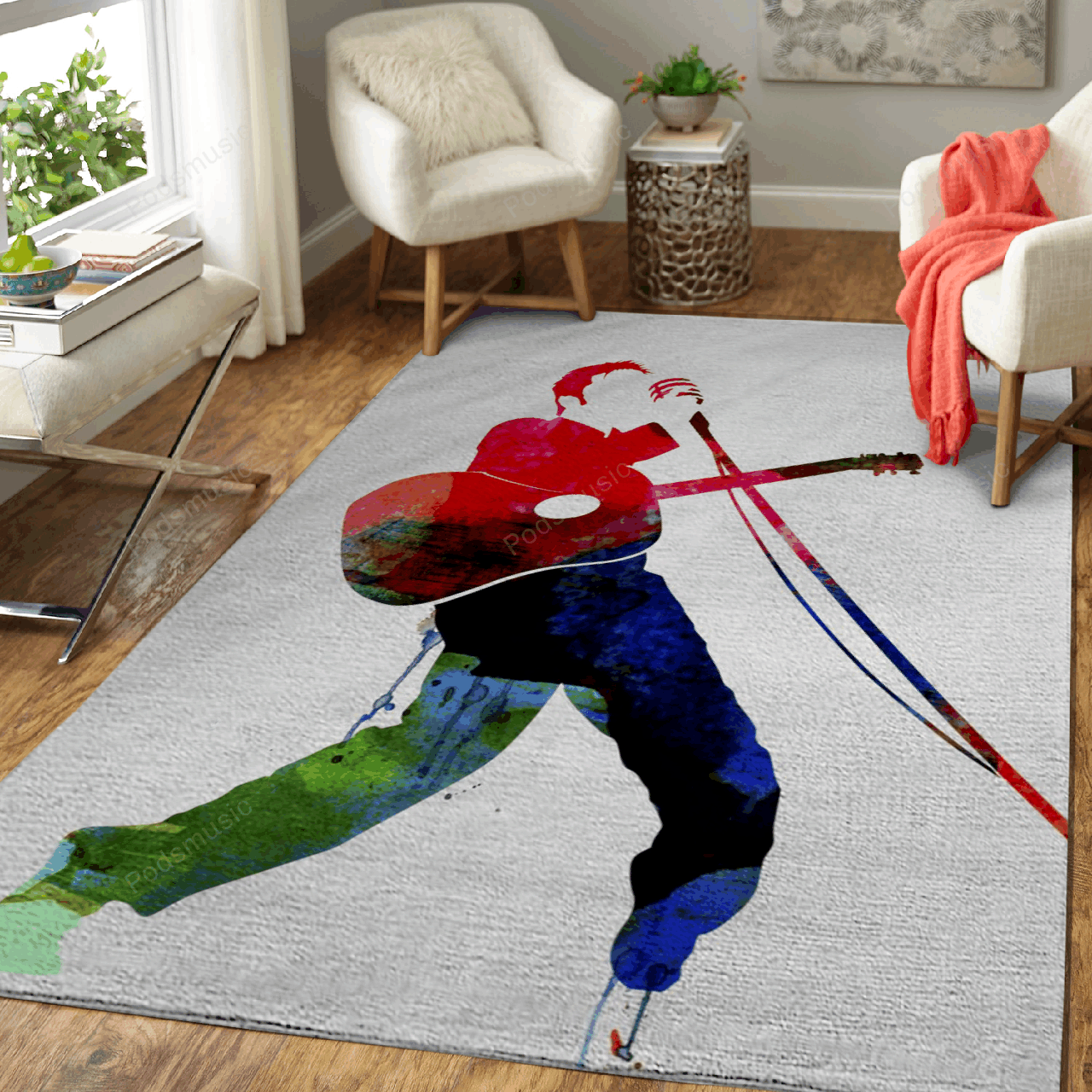Elvis Presley Watercolor – Music Legends Art For Fans Area Rug Carpet