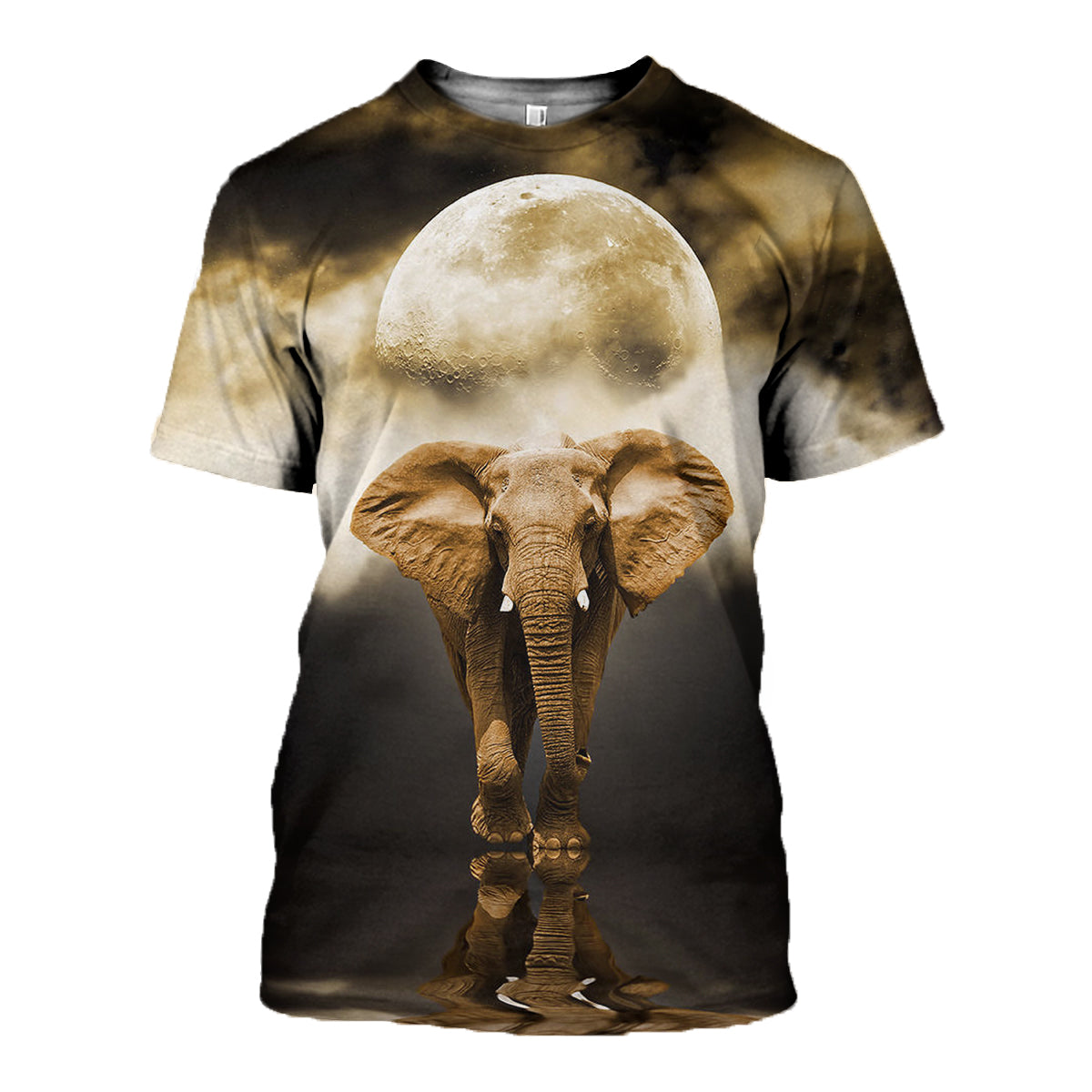 3D Printed Elephant Moon Hoodie T-shirt