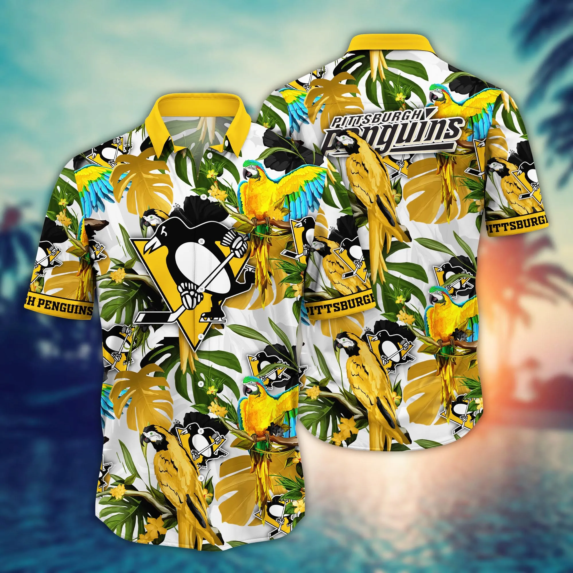 Pittsburgh Penguins Nhl Hawaiian Shirt Sandalstime Aloha Shirt