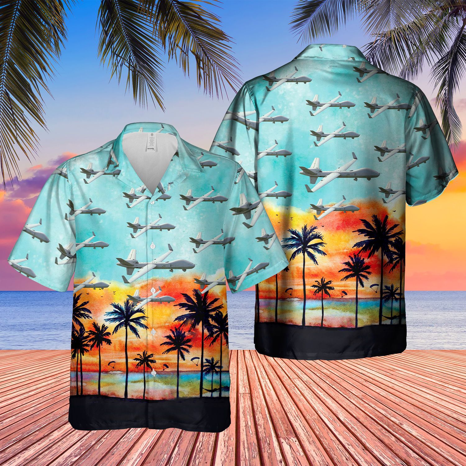 Reaper Blue Amazing Design Unisex Hawaii Shirt For Men And Women Ha72814