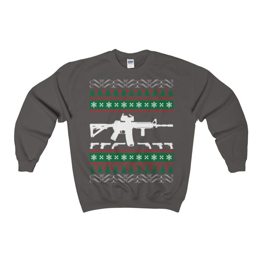 ar-15 ar15 ugly christmas sweatshirt xmas