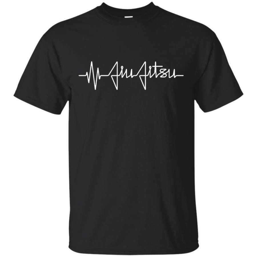 AGR Brazilian Jiu Jitsu Heartbeat T Shirt MMA BJJ Pulse EKG Tee