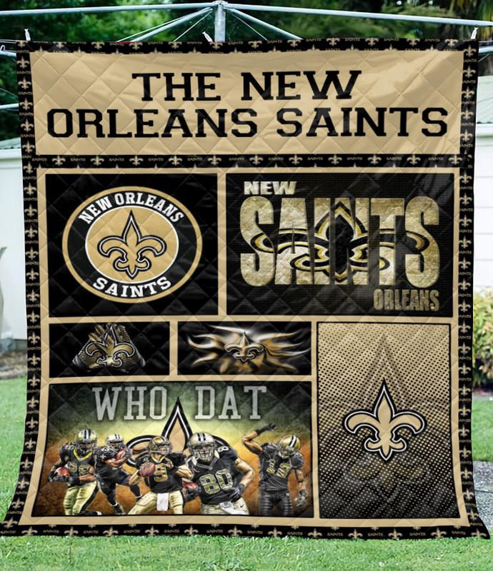 New Orleans Saints Quilt Blanket/Comforter La1080-Lan1