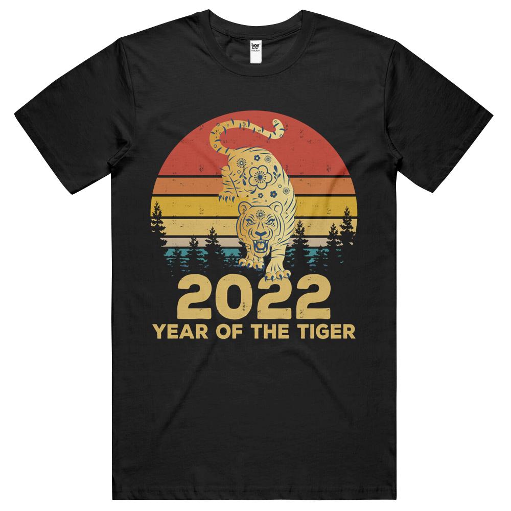 Vintage Year Of The Tiger Chinese New Year Decorations 2022 T Shirts