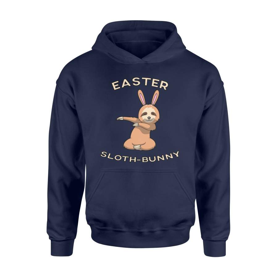 Dabbing Easter Bunny  Boys  Girls Sloth-Bunny  Hoodie