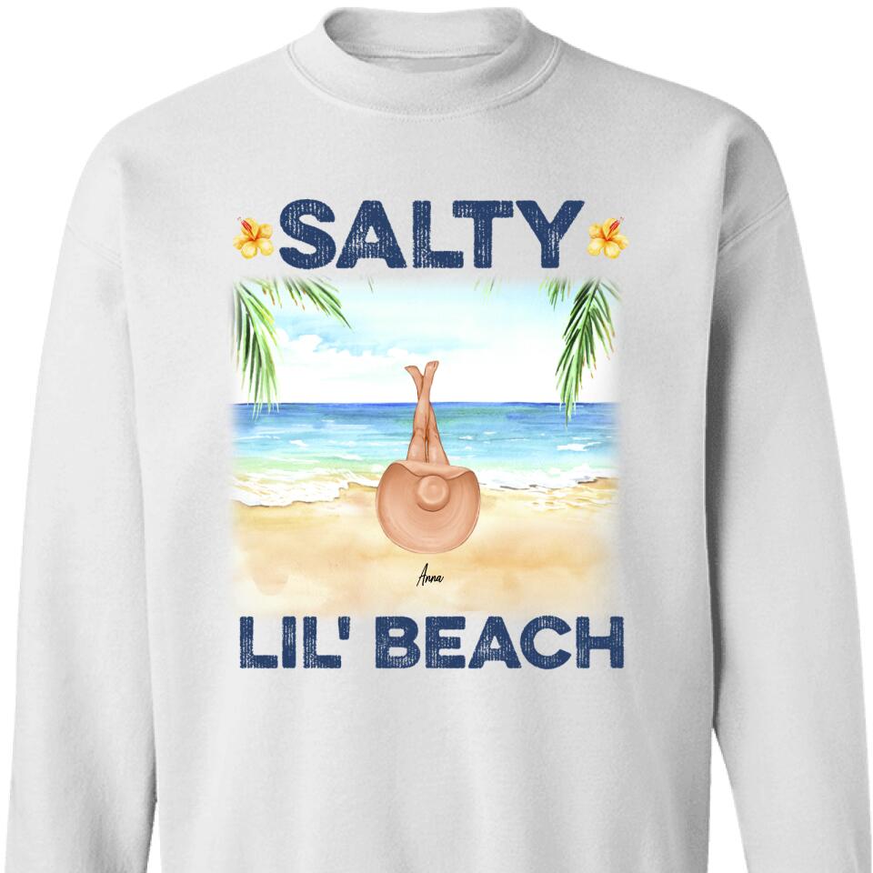 Personalized Friends Salty Lil Beach Sweatshirt, Custom Gift For Bestie – Trending Personalized