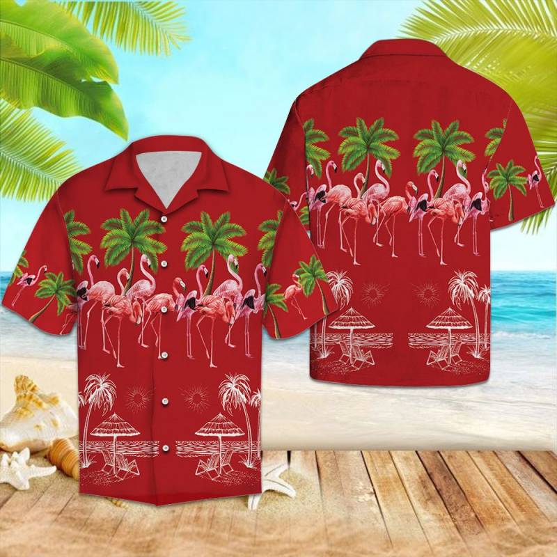 Flamingo Summer Hawaii Shirt Ha66469