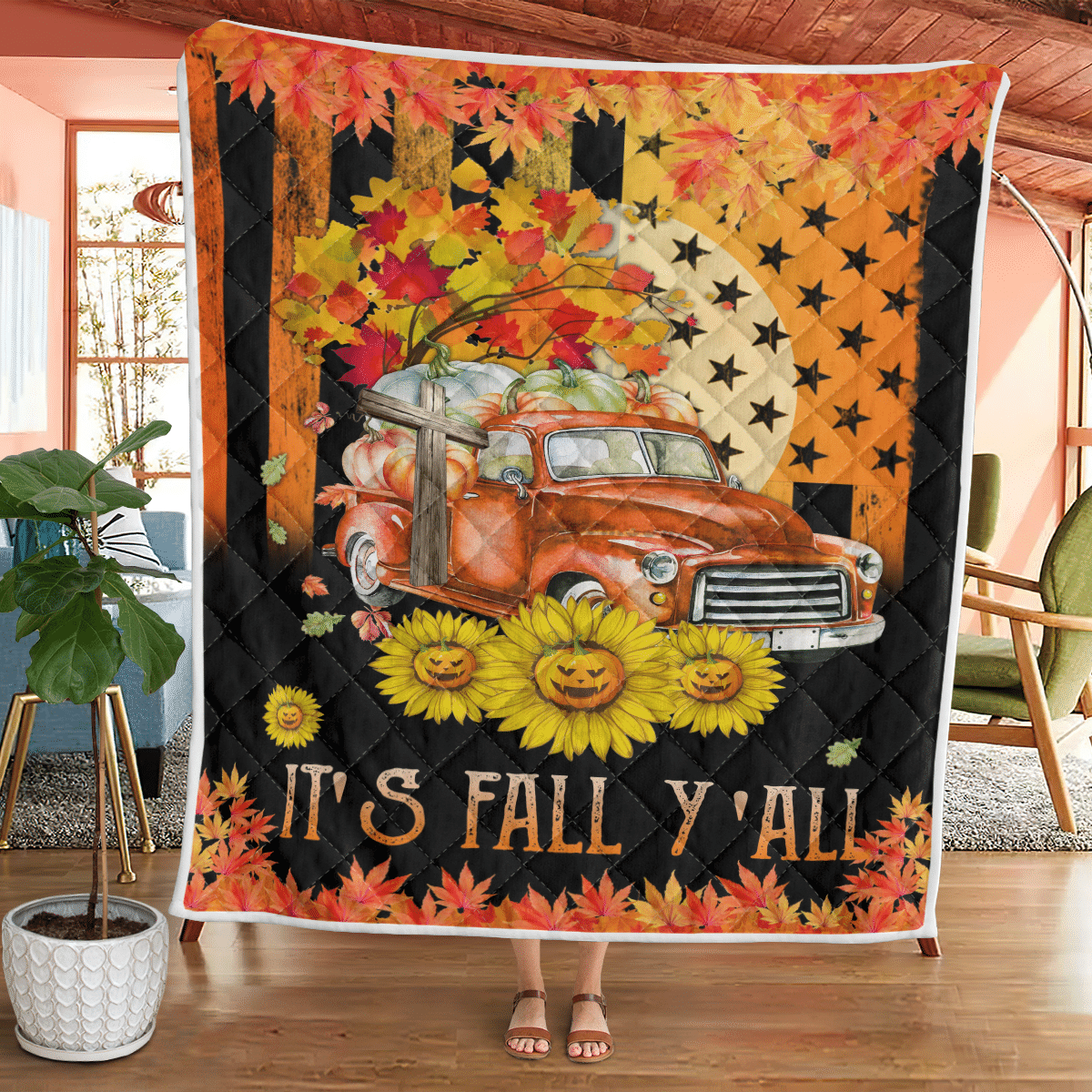 Wooni It’S Fall Y’All – Halloween Quilt Wq030318