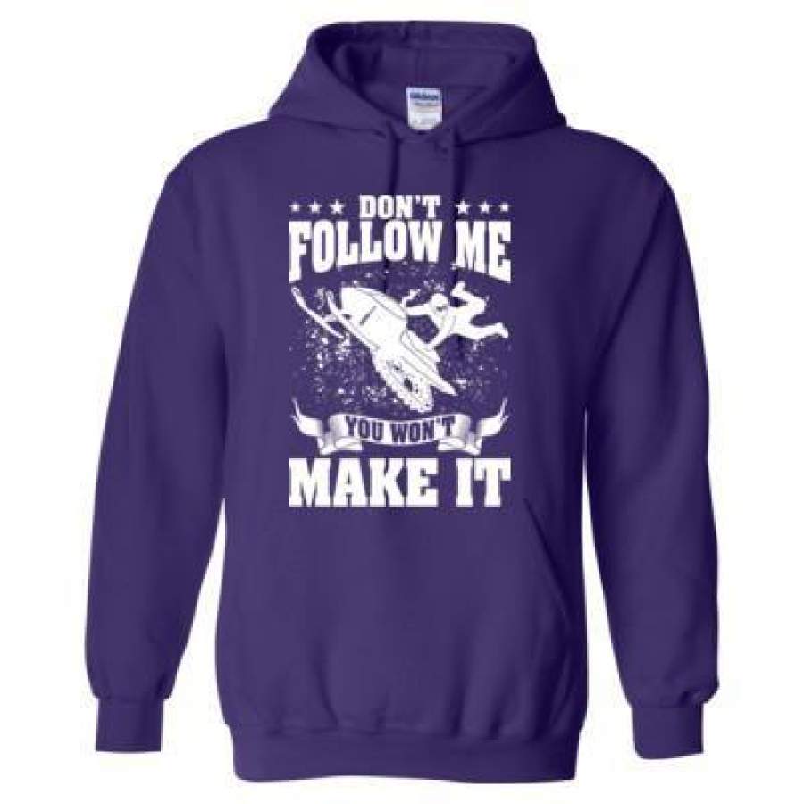 AGR Snowmobile Dont Follow Me You Wont Make It – Heavy Blend™ Hooded Sweatshirt