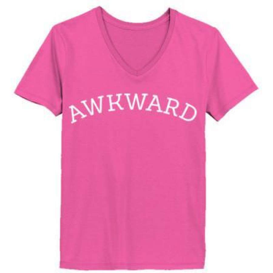 AGR Awkward – Ladies’ V-Neck T-Shirt