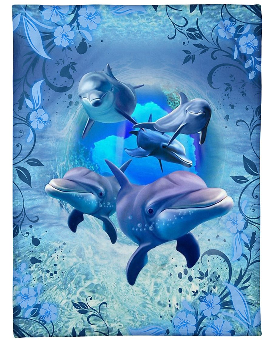 10KKANM-DOLPHIN GIFT Fleece Blanket