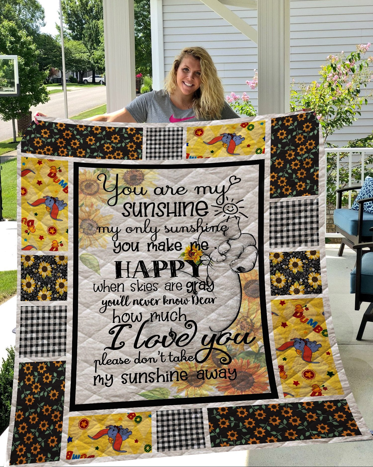 You Are My Sunshine Elephants Quilt – Quilt