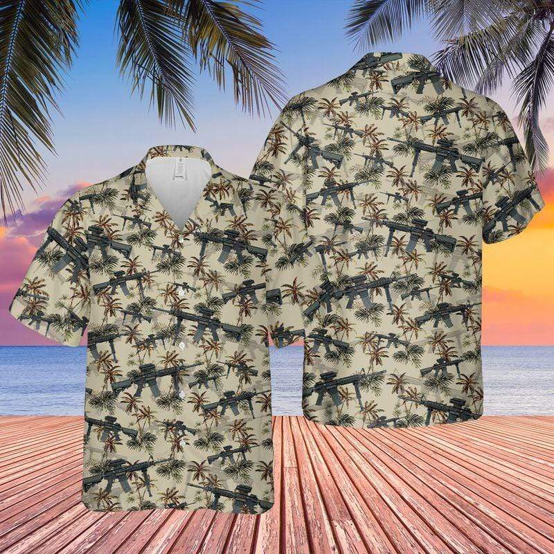 Us Army M4 Carbine Gun Unisex Hawaiian Shirts, Summer Shirts, Beach Shirts