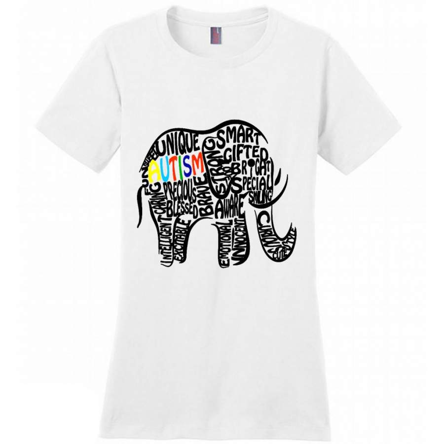 Autism Awareness Elephant (w) – District Made Women Shirt