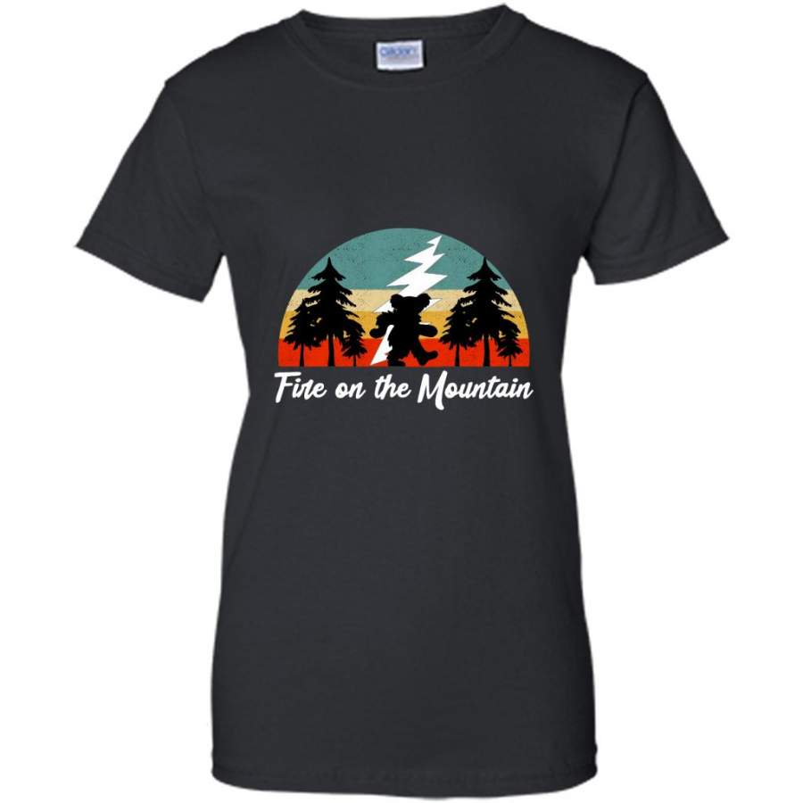 Fire On The Mountain, Classic Vintage Retro Design – Gildan Women Shirt