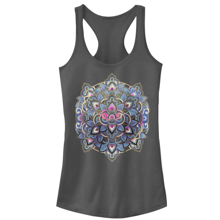 CHIN UP Junior’s Paisley Mandala  Racerback Tank