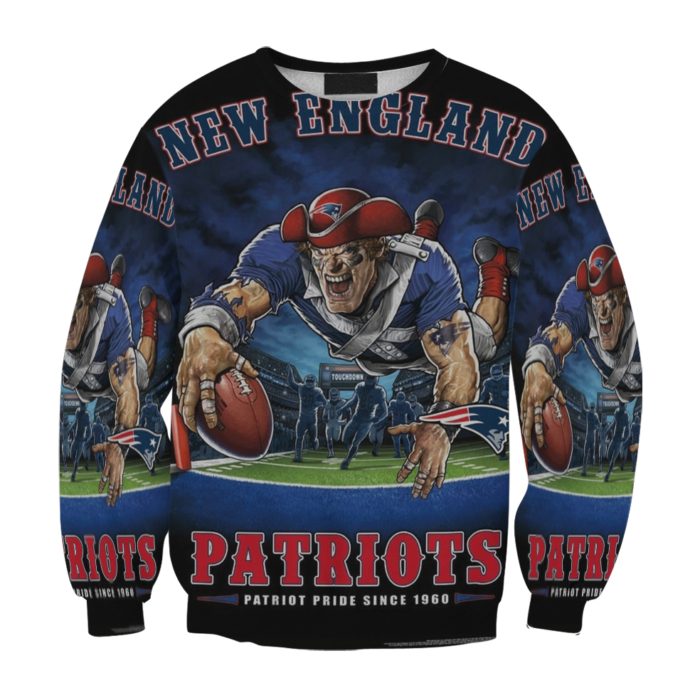 New England Patriots Pride Since 1960 Gift For Fan 3D Full Printing Sweatshirt