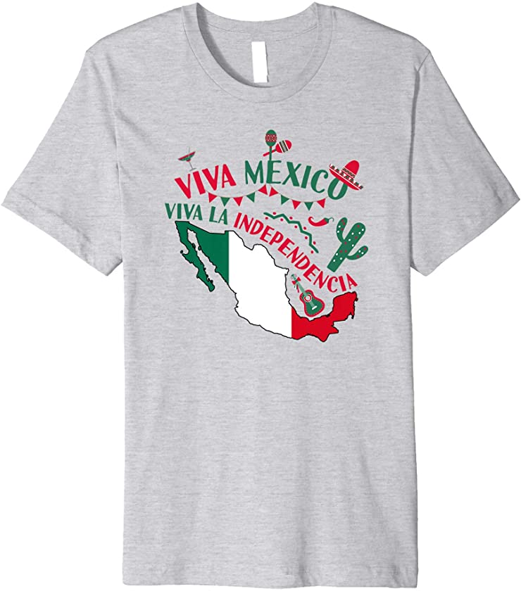 Viva Mexico, Celebrating Mexican Independence Fiesta Premium T-Shirt