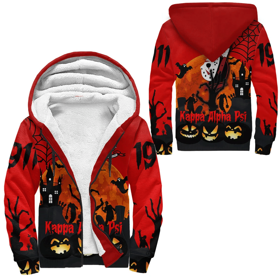 Wonderprint Hoodie Kappa Alpha Psi Halloween Sherpa Hoodies Lt10