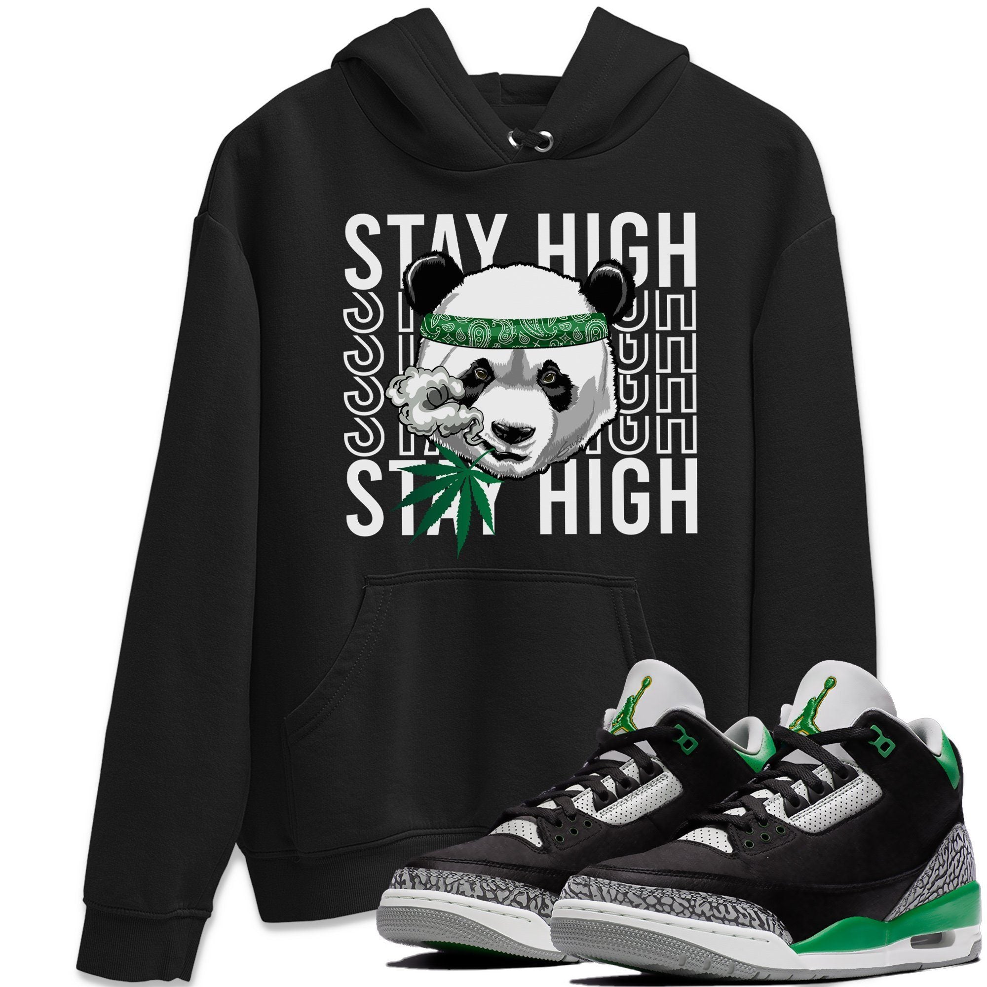 Panda Stay High Hoodie – Air Jordan 3 Pine Green