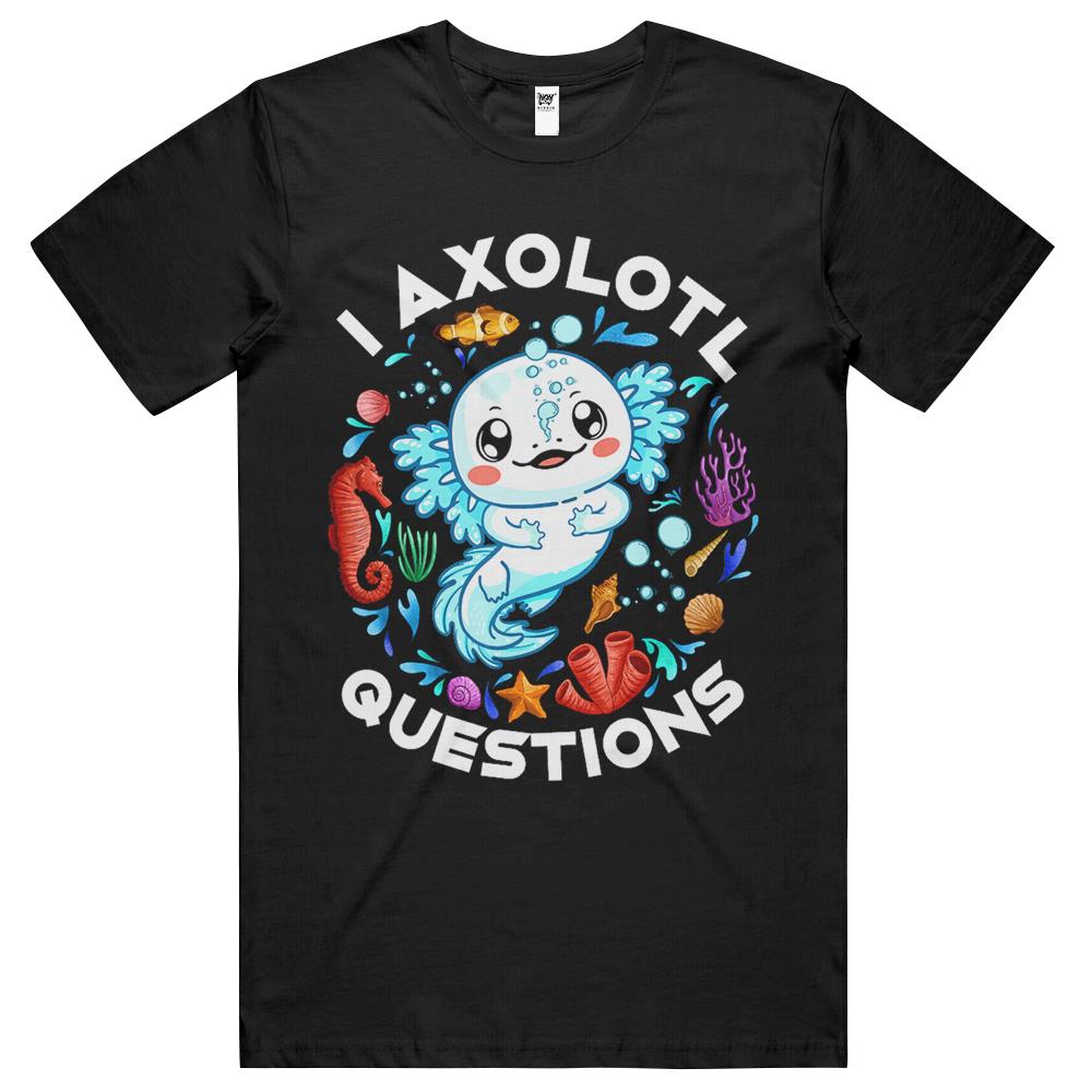 I Axolotl Questions Funny Saying Axolotl Lover Boy Girl Kids T Shirts