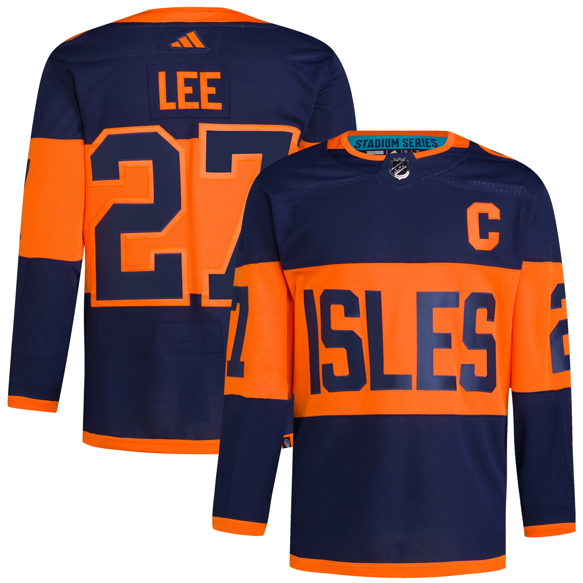 Anders Lee New York Islanders 2024 NHL Stadium Series Primegreen Authentic Player Jersey  Navy