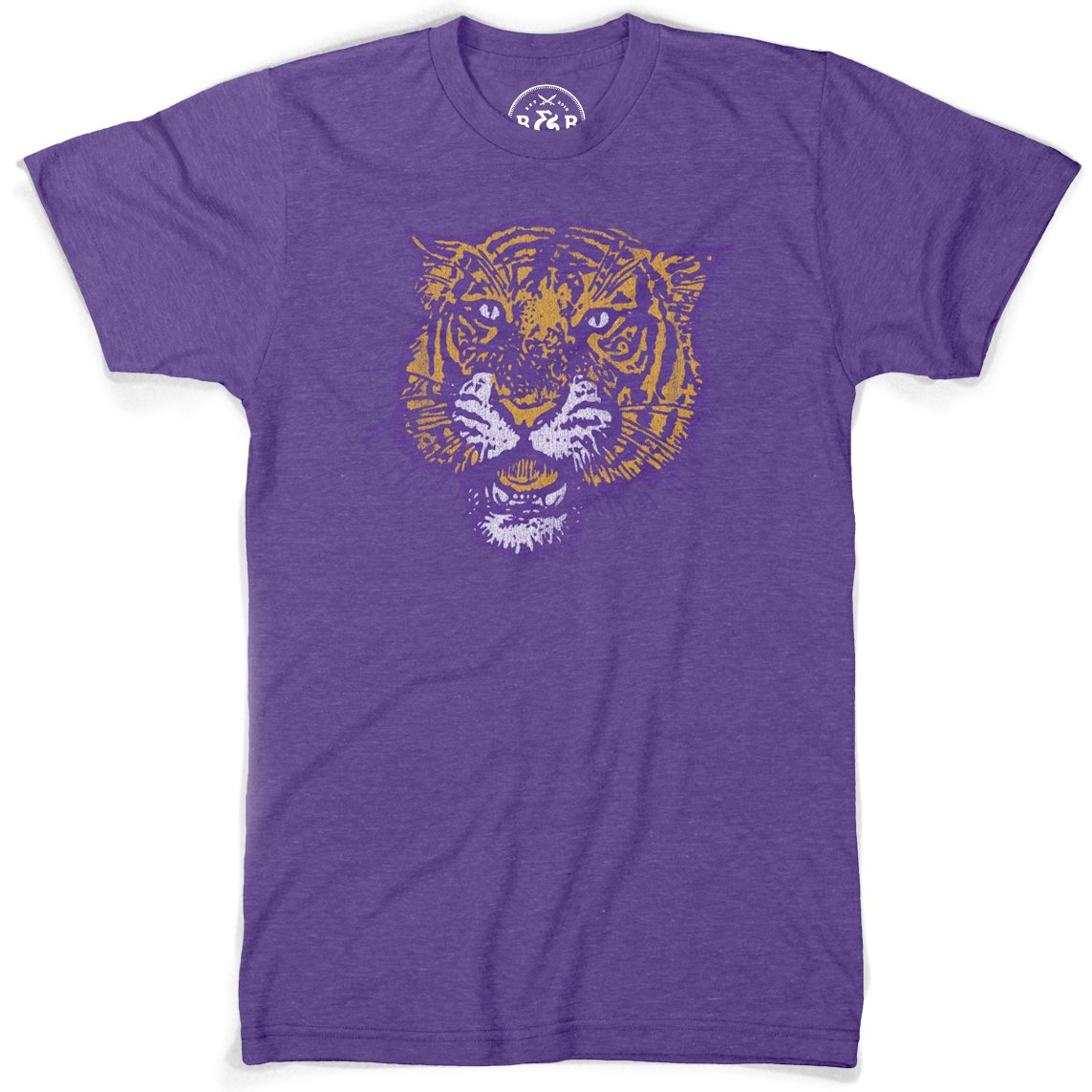 B&B Dry Goods LSU Tigers 78 Tiger Tri-Blend T-Shirt – Purple