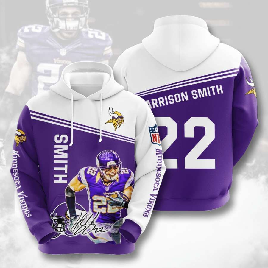 Minnesota Vikings No1216 Custom Hoodie 3D #17569