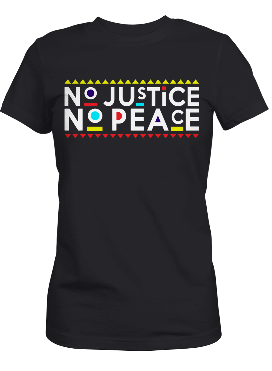 African American Shirt No Justice No Peace Puzzle Tshirt