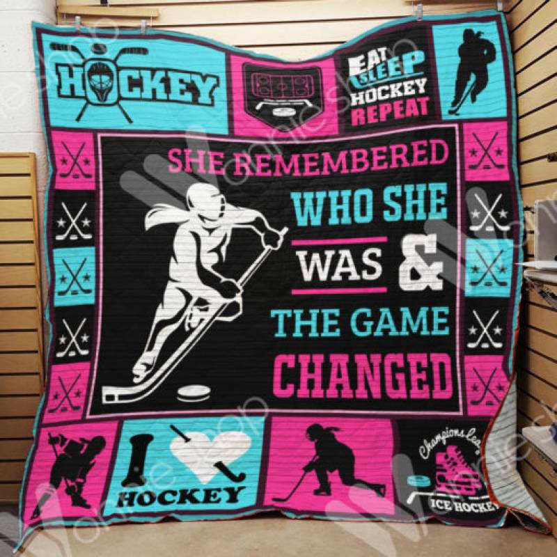 Ice Hockey Girl Blanket OCT1503 90O35